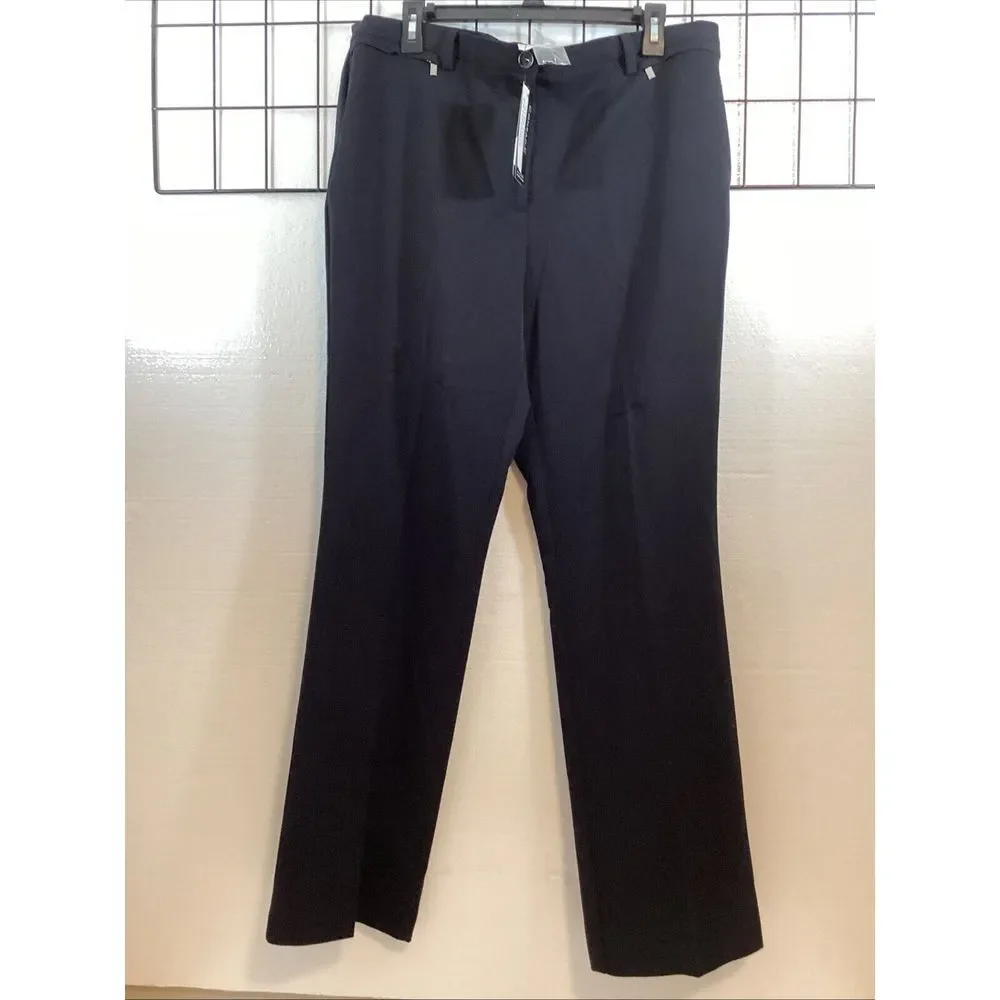 New Conrad C Collection Women's Career Black Stretched Pant‎ Sz 14 SKU# 59974